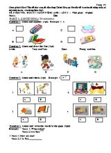 Đề kiểm tra định kì học kỳ I môn Tiếng anh lớp 3